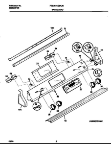 Frigidaire Fes367cesd 3 Diagram and Parts List for FES367CESD V2 Frigidaire Range
