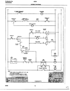 Wiring Diagram Diagram and Parts List for 486547A  Frigidaire Range