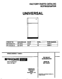 COVER Diagram and Parts List for MRT15DNCW1  Frigidaire Refrigerator