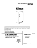 COVER Diagram and Parts List for GFU20F5AW1  Gibson Freezer