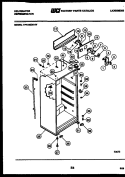 CABINET PARTS Diagram and Parts List for TPK180ZN1W  Kelvinator Refrigerator