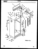 CABINET PARTS Diagram and Parts List for PRT217MCH3  Frigidaire Refrigerator
