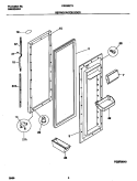 REFRIGERATOR DOOR Diagram and Parts List for FRS26ZTHB0  Frigidaire Refrigerator