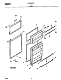 DOOR Diagram and Parts List for MRT18BSCW7  Frigidaire Refrigerator