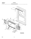 WINDOW MOUNTING PARTS Diagram and Parts List for FAS294M2A1  Frigidaire Air Conditioner