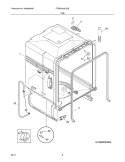 TUB Diagram and Parts List for FFBD2403LS0B  Frigidaire Dishwasher