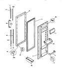 REFRIGERATOR DOOR Diagram and Parts List for GRS22WNCD1  Gibson Refrigerator