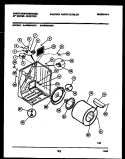 CABINET AND COMPONENT PARTS Diagram and Parts List for DE400ADD1  Frigidaire Dryer