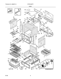 BODY Diagram and Parts List for CGDS3065KF1  Frigidaire Range
