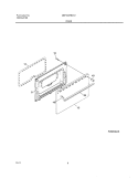 DOOR Diagram and Parts List for MEF305PBWM  Uni Range