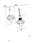 TRANSMISSION Diagram and Parts List for GLWS1649AS0  Frigidaire Washer