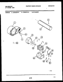 MOTOR AND BLOWER PARTS Diagram and Parts List for DGA500KW1  Kelvinator Dryer