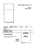 COVER Diagram and Parts List for FRT18KD3AW2  Frigidaire Refrigerator