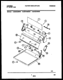 CONSOLE AND CONTROL PARTS Diagram and Parts List for MDG336MBW0  Tappan Dryer