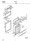 DOORS Diagram and Parts List for MRT18DNEY4  Frigidaire Refrigerator