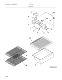 SHELVES Diagram and Parts List for FRT14A2AZ4  Frigidaire Refrigerator