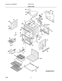 UPPER OVEN Diagram and Parts List for FEB27T5GCC  Frigidaire Wall Oven
