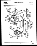 CABINET PARTS Diagram and Parts List for WA7200AWW2  Frigidaire Washer