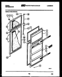 DOOR PARTS Diagram and Parts List for RD14F2WW2A  Gibson Refrigerator