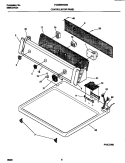 P16C0068 CONTROL PANEL Diagram and Parts List for FDEB55RGS0  Frigidaire Dryer