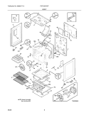 BODY Diagram and Parts List for FGFLZ87GCF  Frigidaire Range