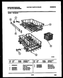 RACKS AND TRAYS Diagram and Parts List for SU182NXR2  Frigidaire Dishwasher