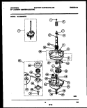 TRANSMISSION PARTS Diagram and Parts List for MLXE62RBD0  Frigidaire Washer Dryer Combo