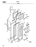 DOOR Diagram and Parts List for WRT22RRCD0  Frigidaire Refrigerator