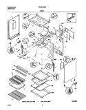 BODY Diagram and Parts List for TGF351AWB  Tappan Range
