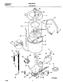 P12T0046 WSHR MTR, HOSE Diagram and Parts List for WWS445RFS0  Frigidaire Washer