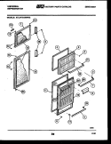 DOOR PARTS Diagram and Parts List for ATC150BK2  Frigidaire Refrigerator