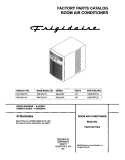 COVER Diagram and Parts List for FAK123J1V4  Frigidaire Air Conditioner