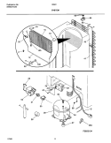 SYSTEM Diagram and Parts List for R22CW4  Frigidaire Freezer