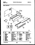 SPLASHER CONTROL Diagram and Parts List for 72-3657-00-13  Tappan Range