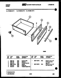DRAWER PARTS Diagram and Parts List for 37-2538-23-01  Tappan Range