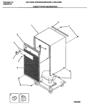 CABINET FRONT AND WRAPPER Diagram and Parts List for MDH15WW1  Frigidaire Dehumidifier