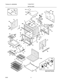 UPPER OVEN Diagram and Parts List for PLEB27T9FCC  Frigidaire Wall Oven