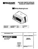 COVER Diagram and Parts List for WAB067W7B1  Frigidaire Air Conditioner