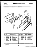 BACKGUARD Diagram and Parts List for CGC3M6WXE  Gibson Range