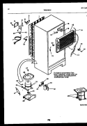 SYSTEM AND AUTOMATIC DEFROST PARTS Diagram and Parts List for TSK180JN0D  Kelvinator Refrigerator