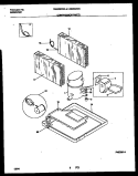 COMPRESSOR PARTS Diagram and Parts List for FAS256W2A1  Frigidaire Air Conditioner