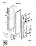 FREEZER DOOR Diagram and Parts List for FRS26WQHW0  Frigidaire Refrigerator