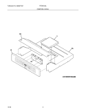 CONTROL PANEL Diagram and Parts List for FFEW2725LBB  Frigidaire Wall Oven