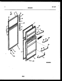 DOOR PARTS Diagram and Parts List for ATN130WK1  Frigidaire Refrigerator