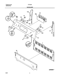 Part Location Diagram of 316232699 Frigidaire PANEL