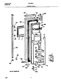 FREEZER DOOR Diagram and Parts List for FRS24BGGB3  Frigidaire Refrigerator
