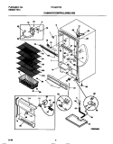 CABINET / CONTROL / SHELVES Diagram and Parts List for TFU20F7BW2  Tappan Freezer