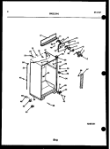 CABINET PARTS Diagram and Parts List for TSK210HN0D  Kelvinator Refrigerator