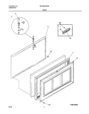 DOOR Diagram and Parts List for WFC09M3BW0  Westinghouse Freezer