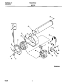 P16M0019 MOTOR, BLOWER Diagram and Parts List for FDE855RHS0  Frigidaire Dryer